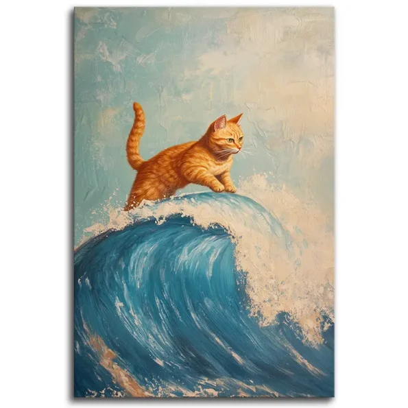 Surfing Feline Dreams