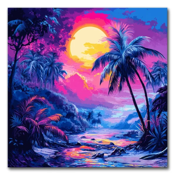 Tropical Neon Dreamscape