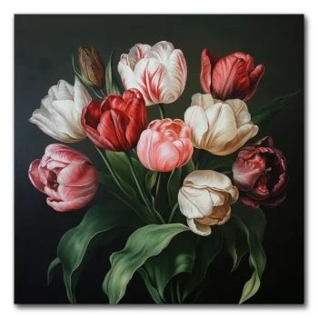 Tulip Symphony in Vibrant Hues