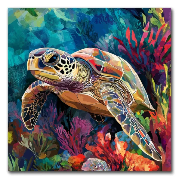 Turtley Awesome Underwater Vibes