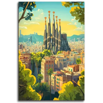 Barcelona's Iconic Skyline: Sagrada Família