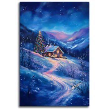 Christmas Glow on a Winter's Night