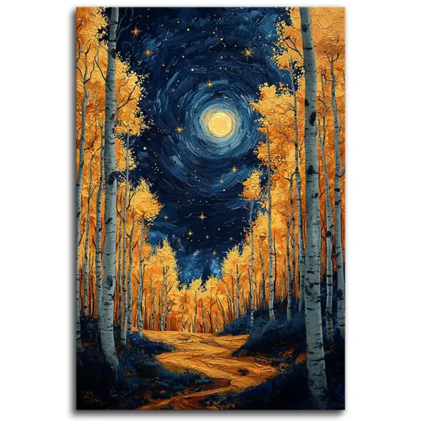 Midnight in an Aspen Grove