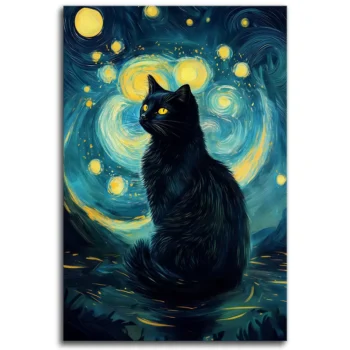 Midnight Whiskers Gaze