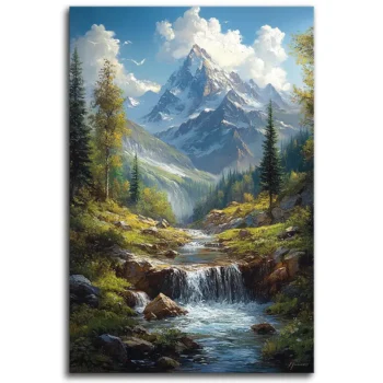 Nature’s Majesty: A Waterfall’s Tale