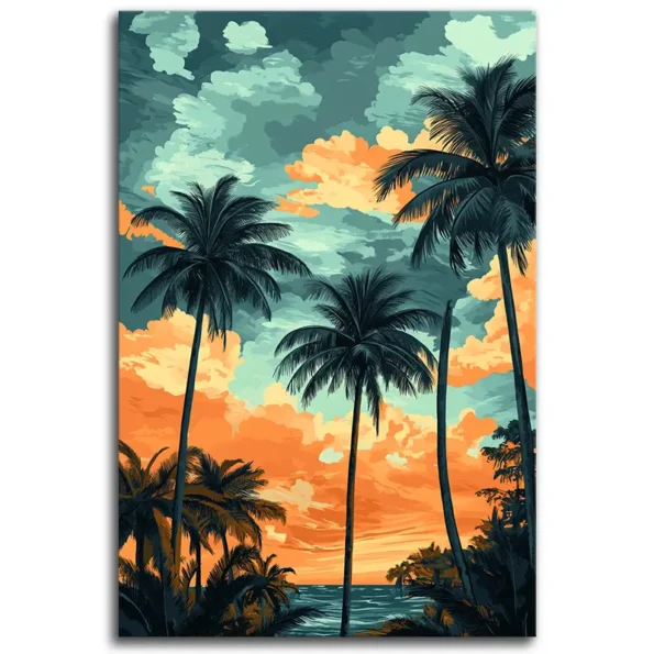 Palms in Paradise: Sunset Vibes