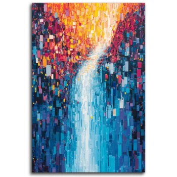 Pixelated Cascade: Endless Impressions