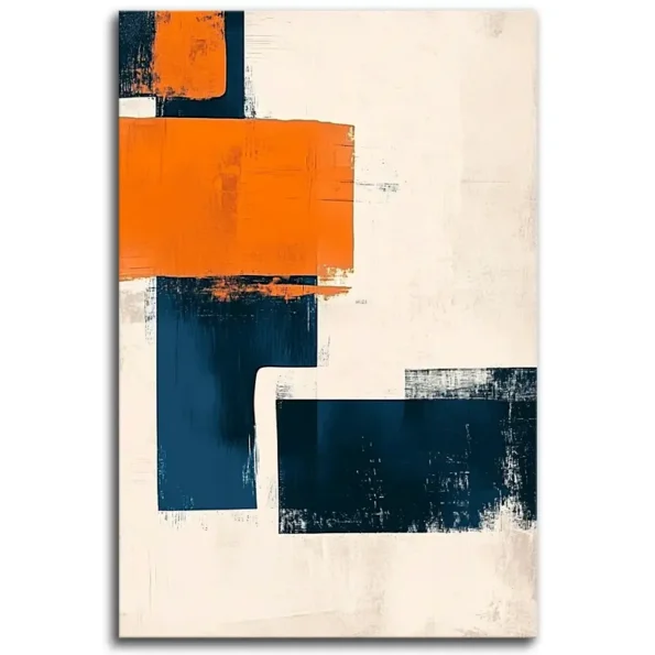 Rectangles in Orange and Blue