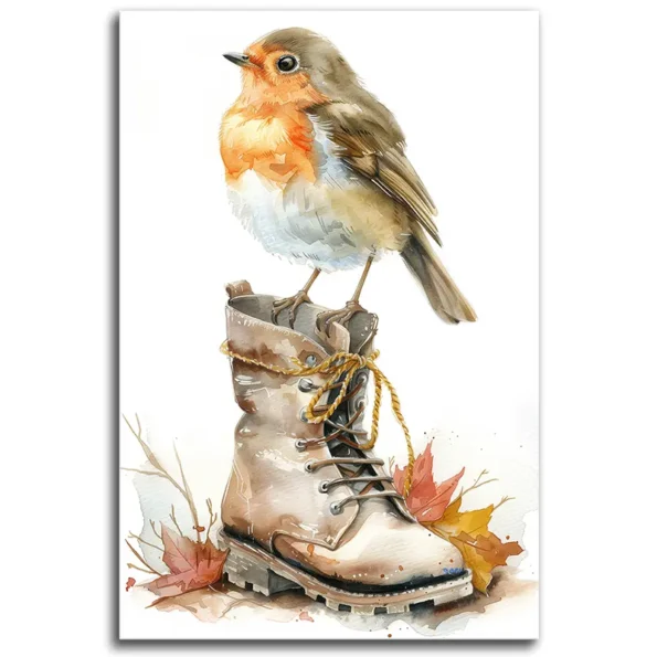 Robin on a Boot