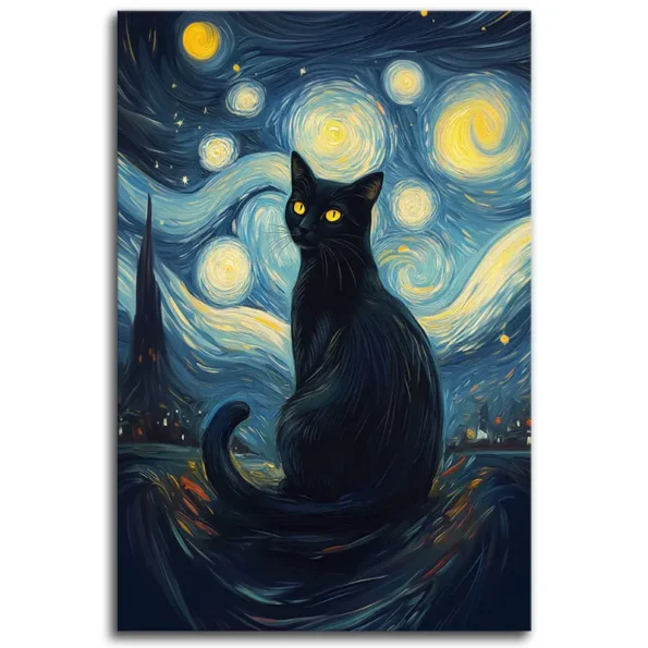 Starry Night Cat