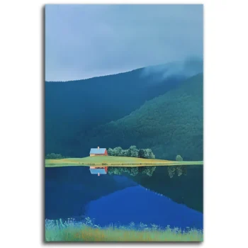 Stormy Reflections of Rural Bliss