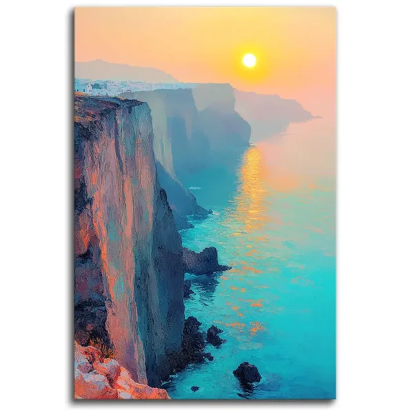 Sunkissed Serenity: A Santorini Morning
