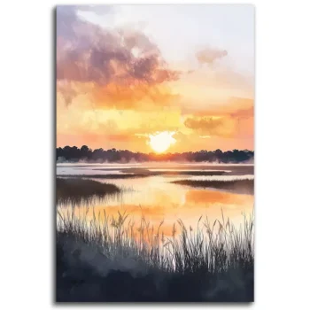Sunrise Over South Carolina Marsh