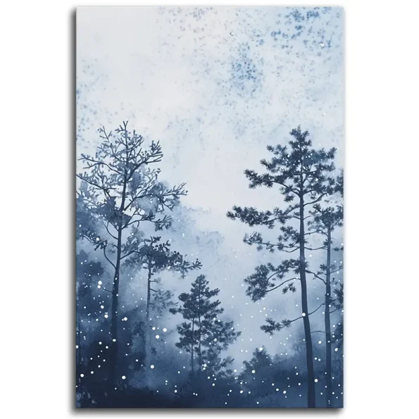 Winter Whispers: Snowy Pines