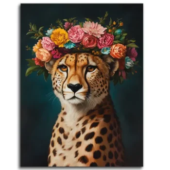 Cheetah in Bloom