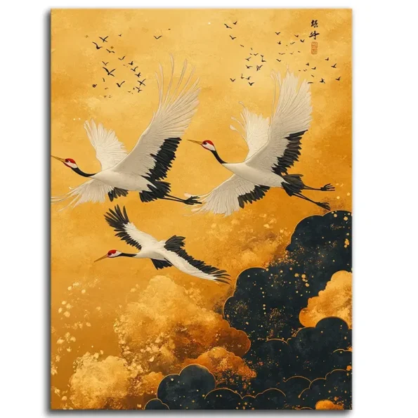 Cranes on a Gold Rush