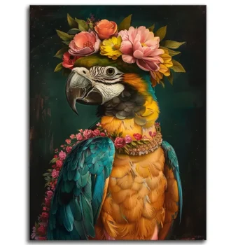 Feathered Floral Diva