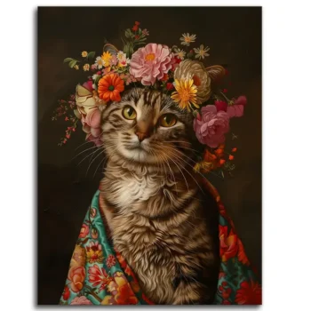 Feline Floral Crown