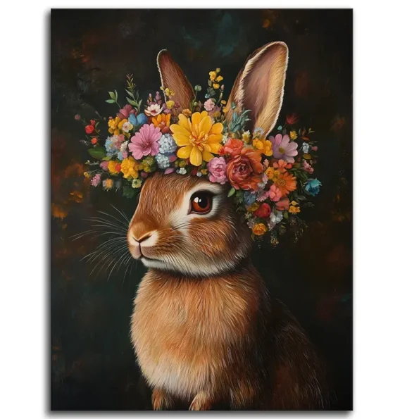 Floral Bunny Bliss