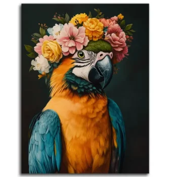 Floral Feathered Crown