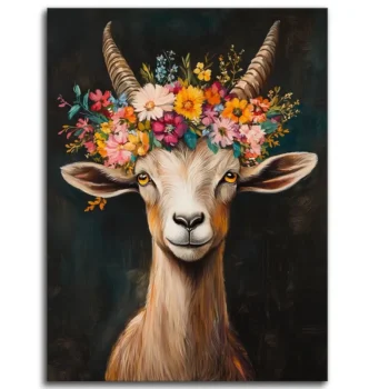 Floral Goat Vibes