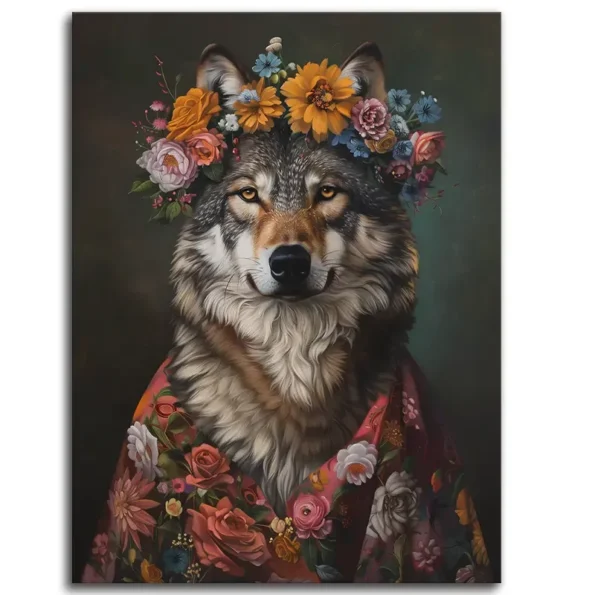 Floral Wolf Chic