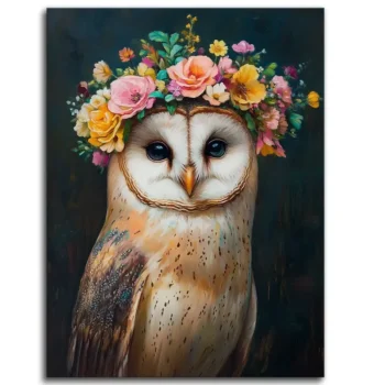 Flower Power Owl