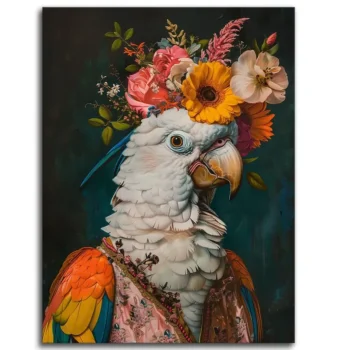 Flower Power Parrot
