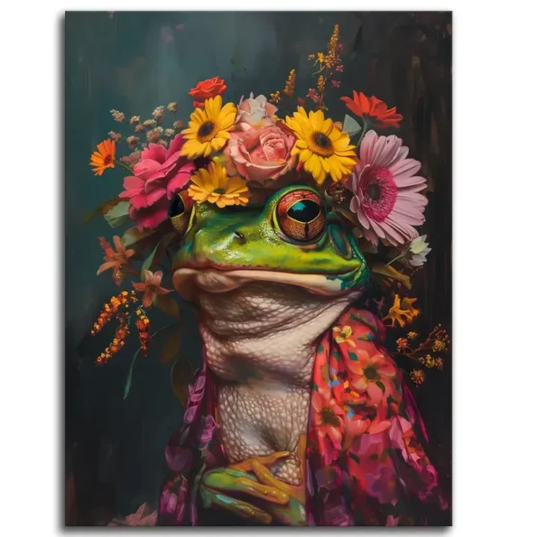 Frog in Full Bloom