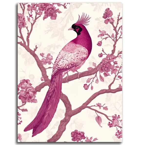 Fuchsia Fowl Fantasy