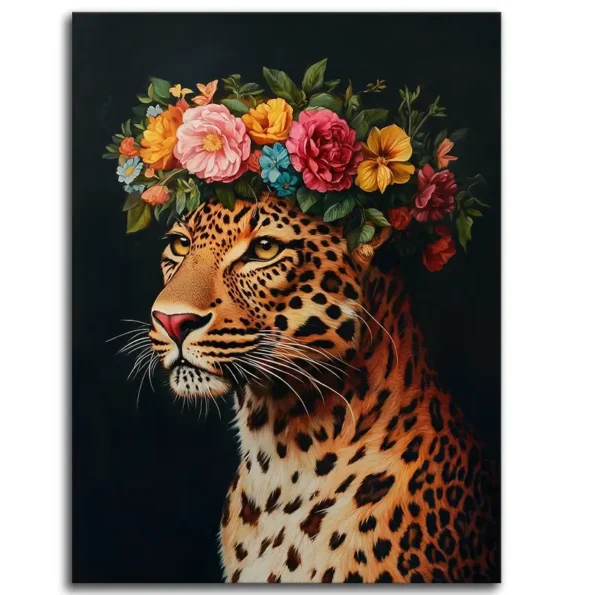 Leopard's Floral Crown