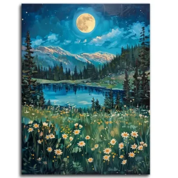 Moonlit Floral Dreams
