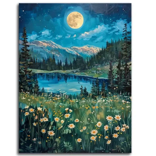 Moonlit Floral Dreams