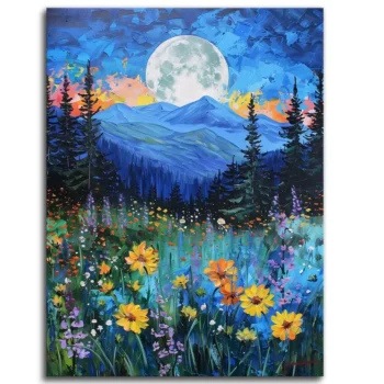 Moonlit Floral Symphony