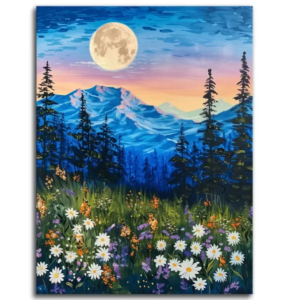 Moonlit Floral Symphony