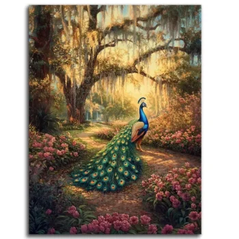Peacock's Majestic Stroll