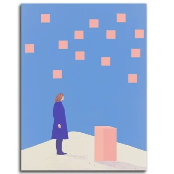 Pink Squares, Blue Skies