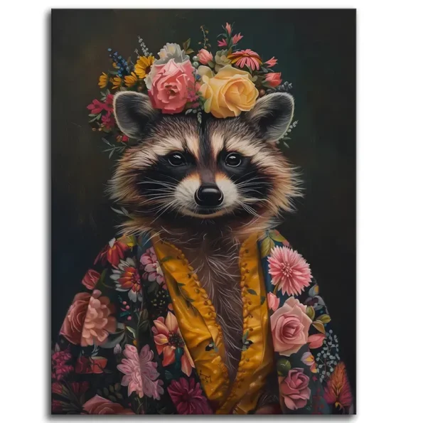 Raccoon in Bloom