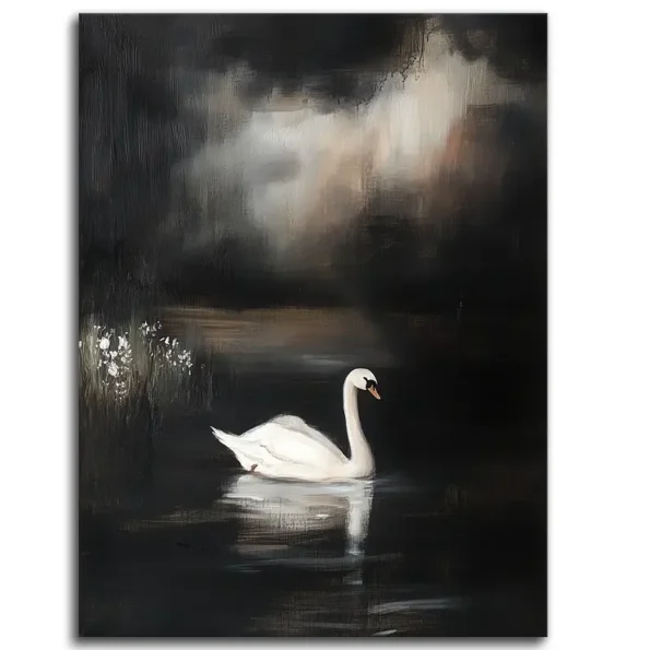 Swan in Shadows