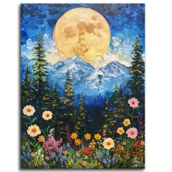 Wildflower Dreams Under Moonlight