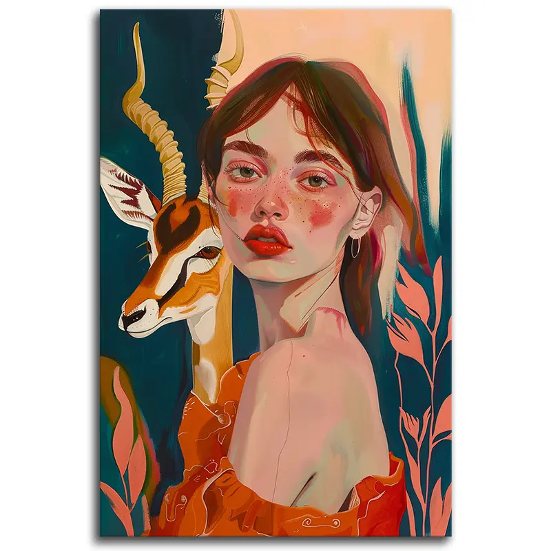 Girl With An Antelope