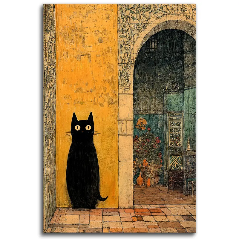 Just a Cat in a Hall