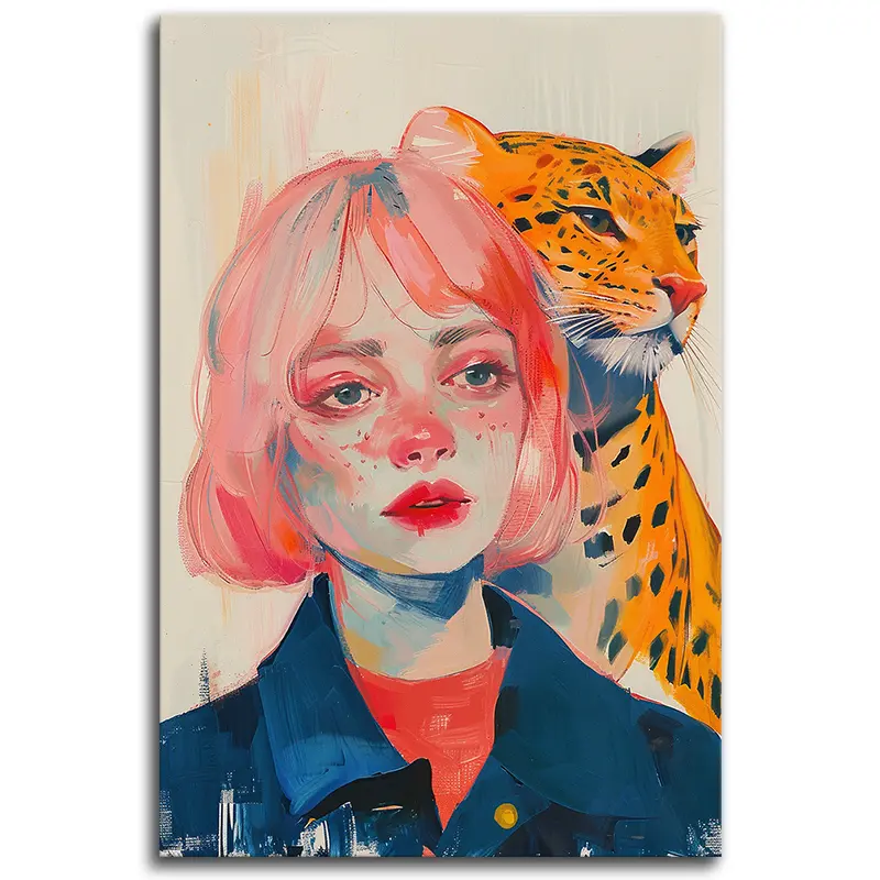 Pink Hair, Big Cat