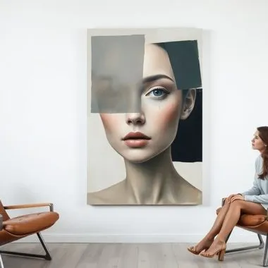 Abstract Portrait Wall Art That Speaks Louder Than Words