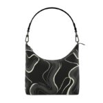 Black Italian Leather Hobo Bag