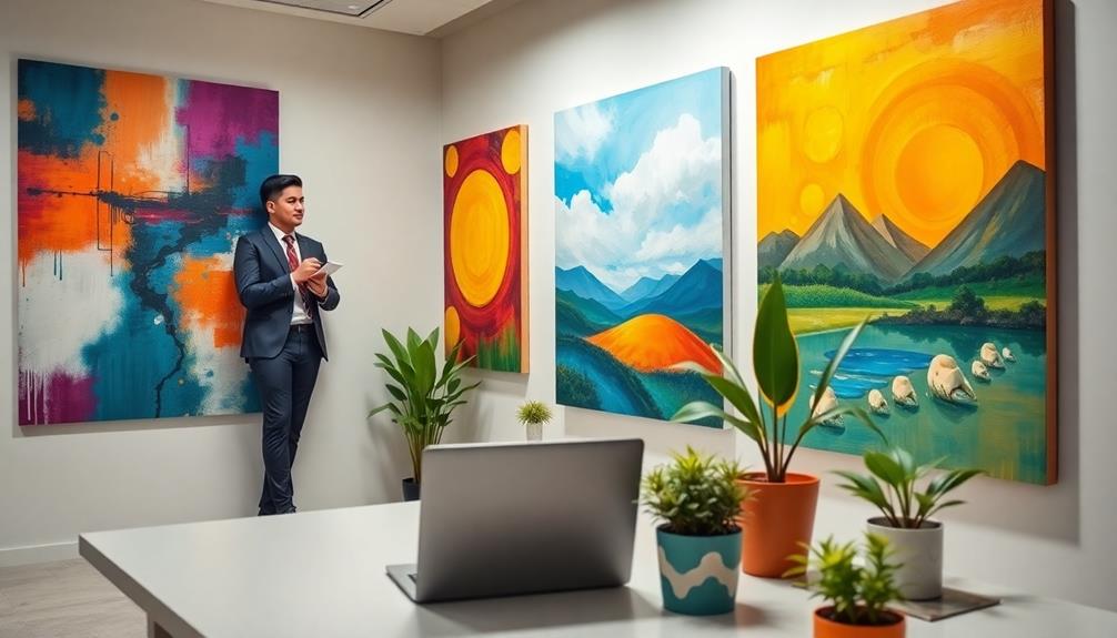 canvas art transforms workspaces aesthetically
