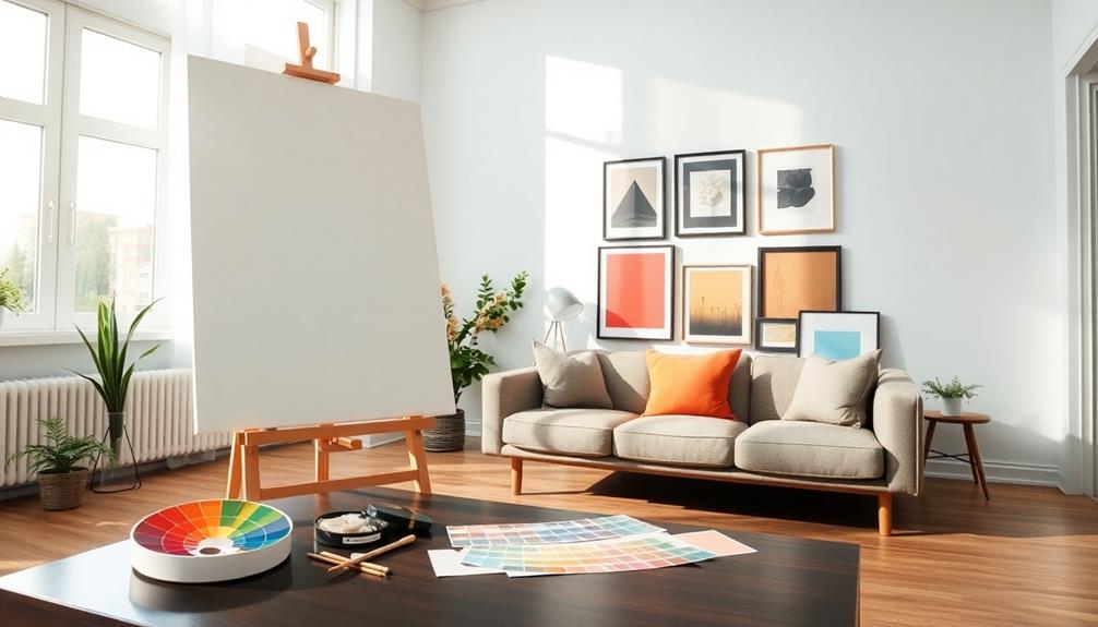 color selection for canvas art