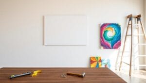 hanging canvas art tips