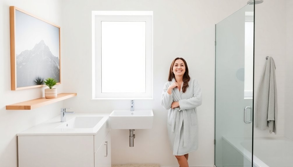 inviting bathroom wall decor