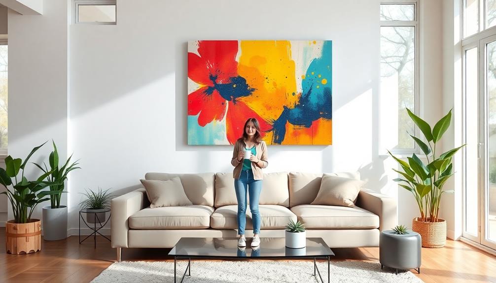 modern homes embrace abstract art
